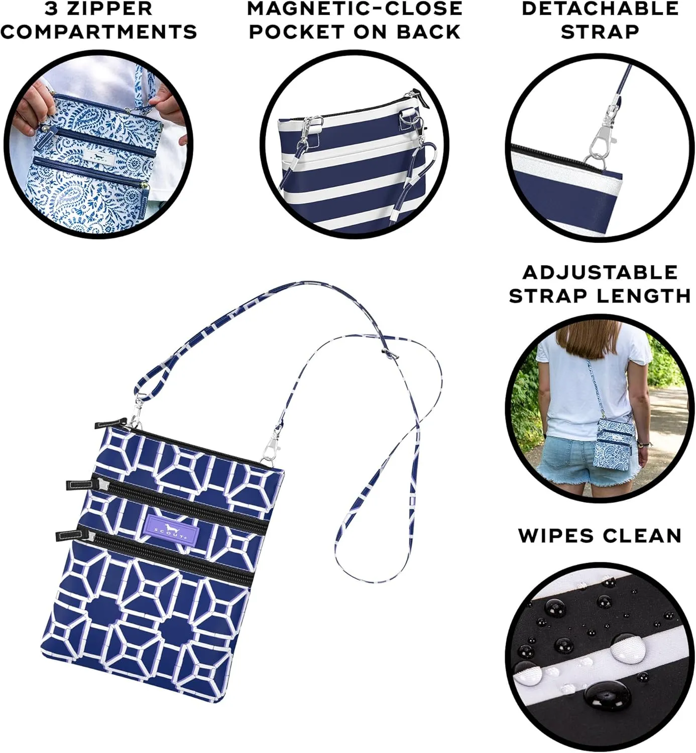 SCOUT Sally Go Lightly Crossbody Cell Phone Purse for Women, Small Crossbody Bag