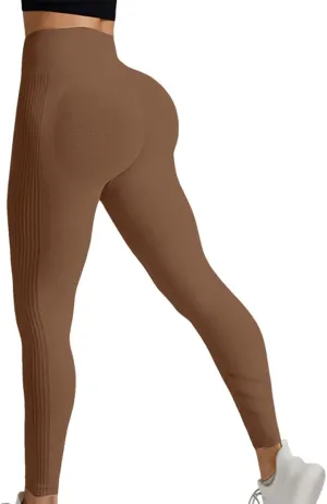 Scrunch Butt Lifting Leggings for Women Impact Gym Seamless Workout Leggings Mid Low Waist Tummy Control Yoga Pants