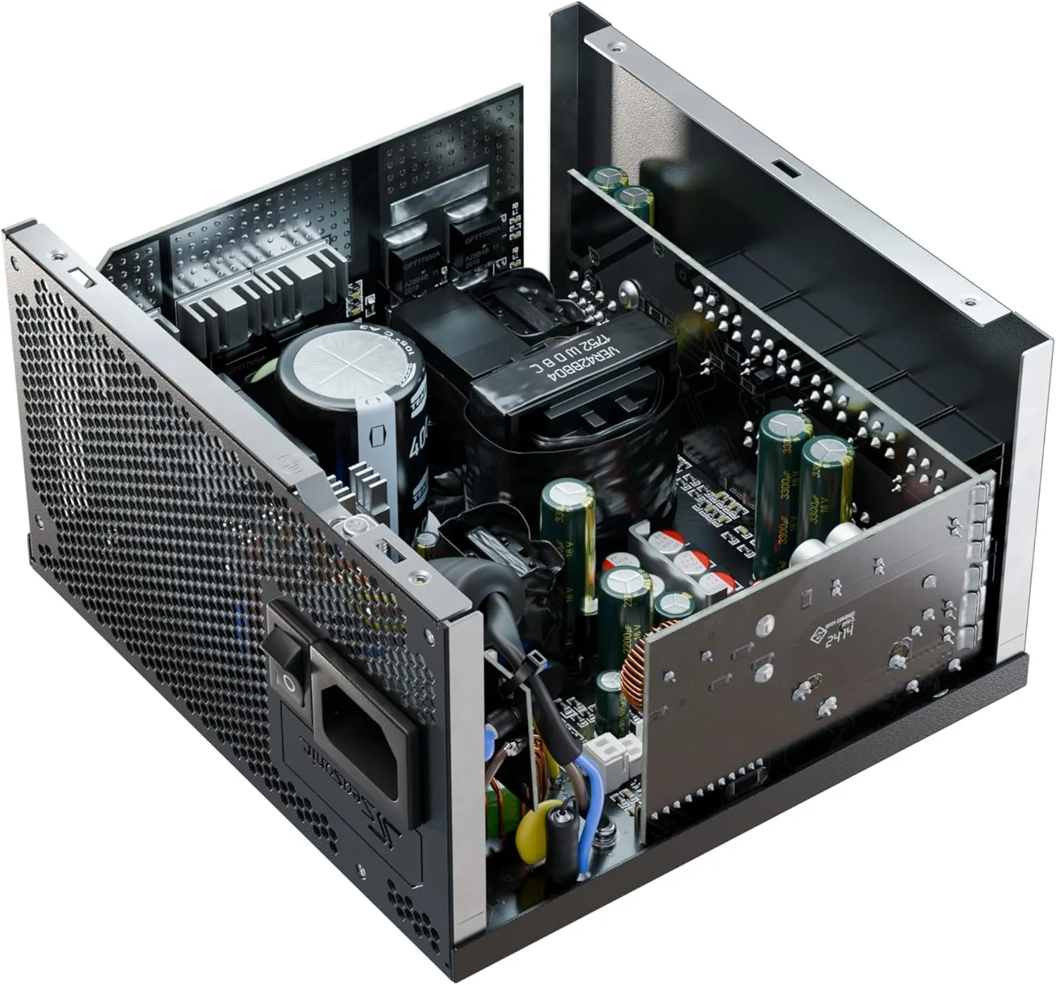 Seasonic CORE V2 GX-650 (ATX3) - 650W - 80  Gold - ATX 3.0 & PCIe 5.1 Ready - Full-Modular - ATX Form Factor - Premium Capacitor - 7 Year Warranty - Nvidia RTX 30/40 Super & AMD GPU Compatible