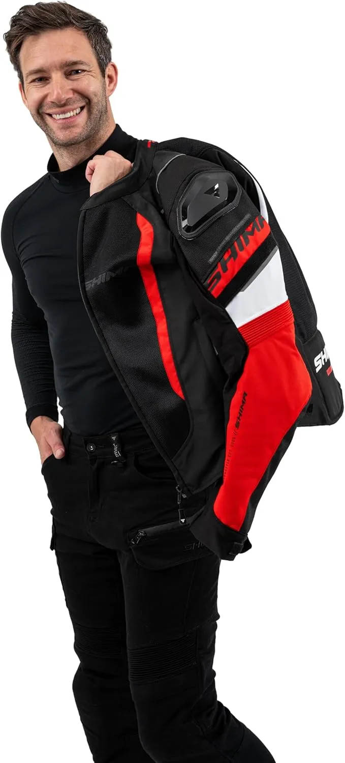 SHIMA MeshPro 2.0 Motorcycle Jacket Men AirForce Back Protector Armour Riding Summer Mesh Bikers Ventilated Lightweight