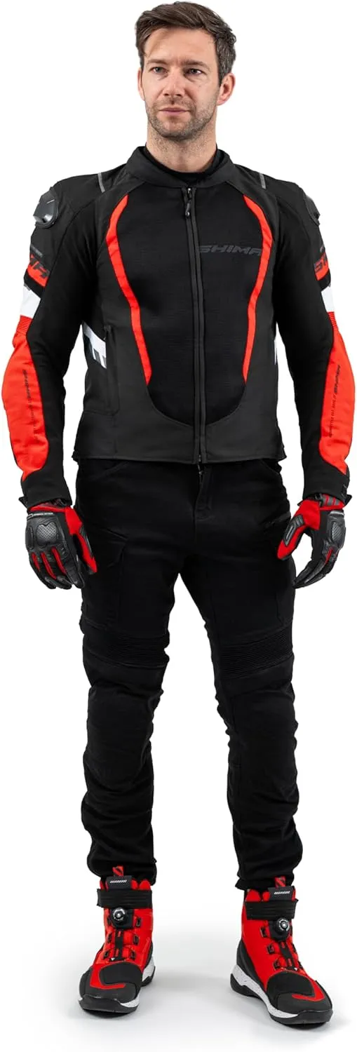 SHIMA MeshPro 2.0 Motorcycle Jacket Men AirForce Back Protector Armour Riding Summer Mesh Bikers Ventilated Lightweight