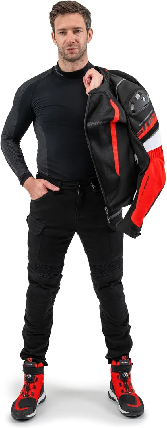 SHIMA MeshPro 2.0 Motorcycle Jacket Men AirForce Back Protector Armour Riding Summer Mesh Bikers Ventilated Lightweight