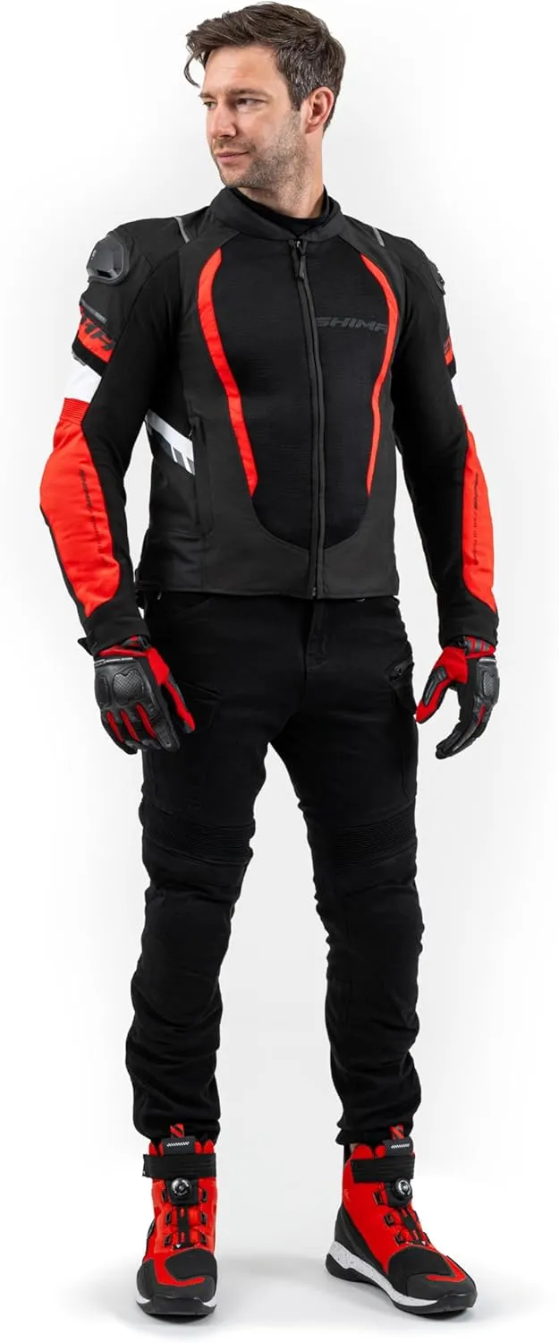 SHIMA MeshPro 2.0 Motorcycle Jacket Men AirForce Back Protector Armour Riding Summer Mesh Bikers Ventilated Lightweight