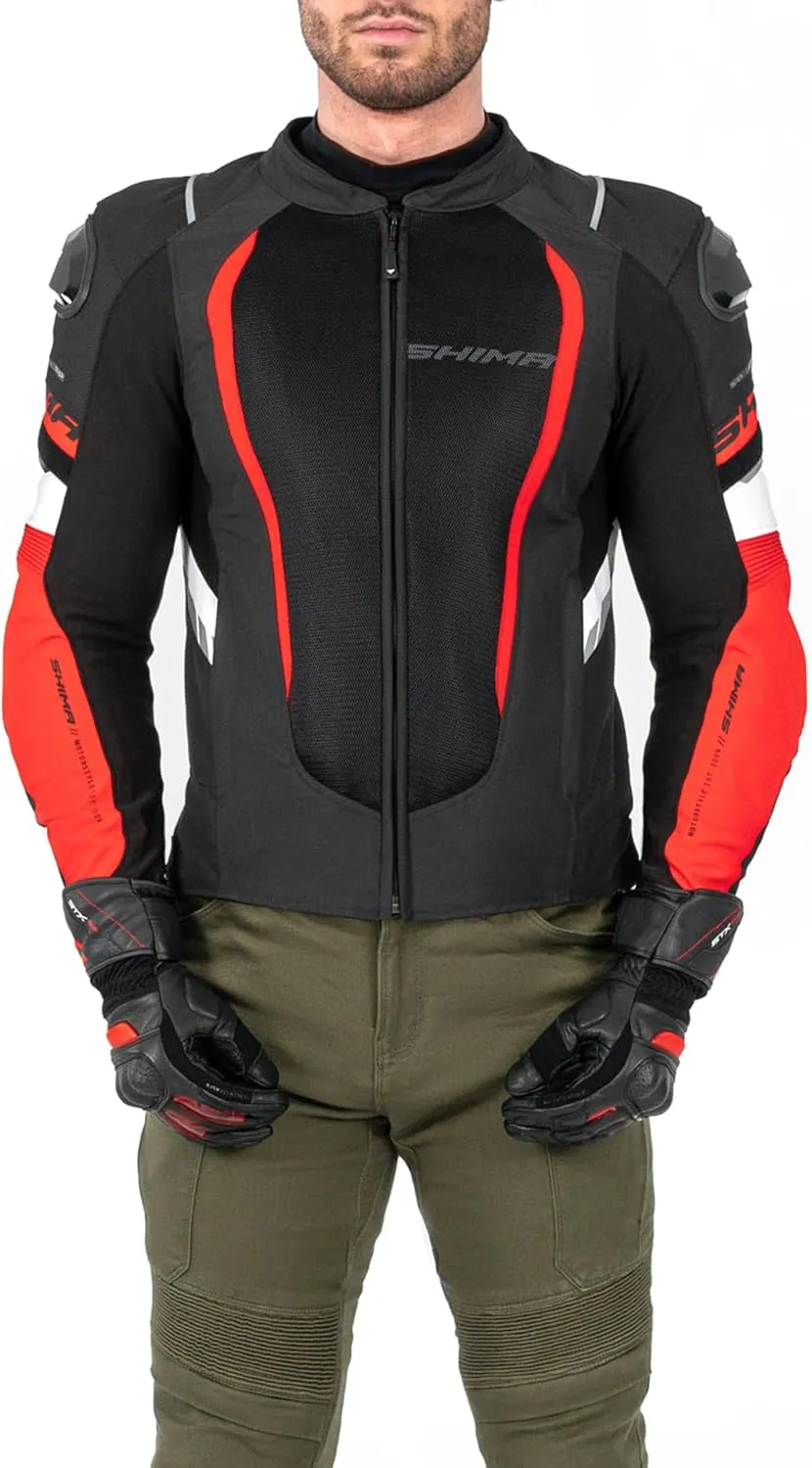 SHIMA MeshPro 2.0 Motorcycle Jacket Men AirForce Back Protector Armour Riding Summer Mesh Bikers Ventilated Lightweight