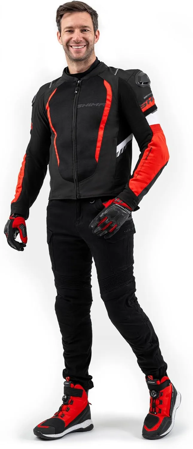 SHIMA MeshPro 2.0 Motorcycle Jacket Men AirForce Back Protector Armour Riding Summer Mesh Bikers Ventilated Lightweight