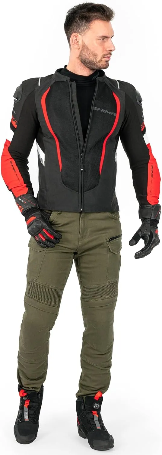 SHIMA MeshPro 2.0 Motorcycle Jacket Men AirForce Back Protector Armour Riding Summer Mesh Bikers Ventilated Lightweight