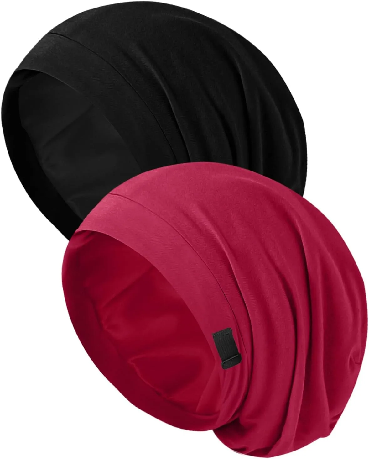 Silk Bonnet for Sleeping Women, Adjustable Silky Satin Lined Sleep Cap, Silk Hair Wrap Slouch Beanie Hat