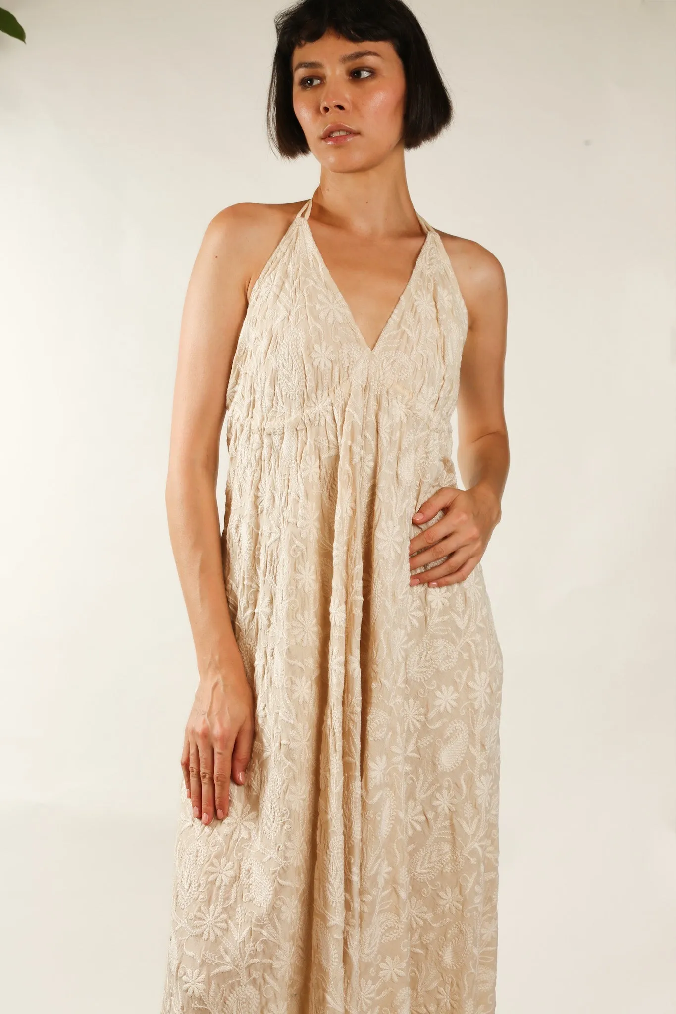 SILK EMBROIDERED DRESS HANNAH