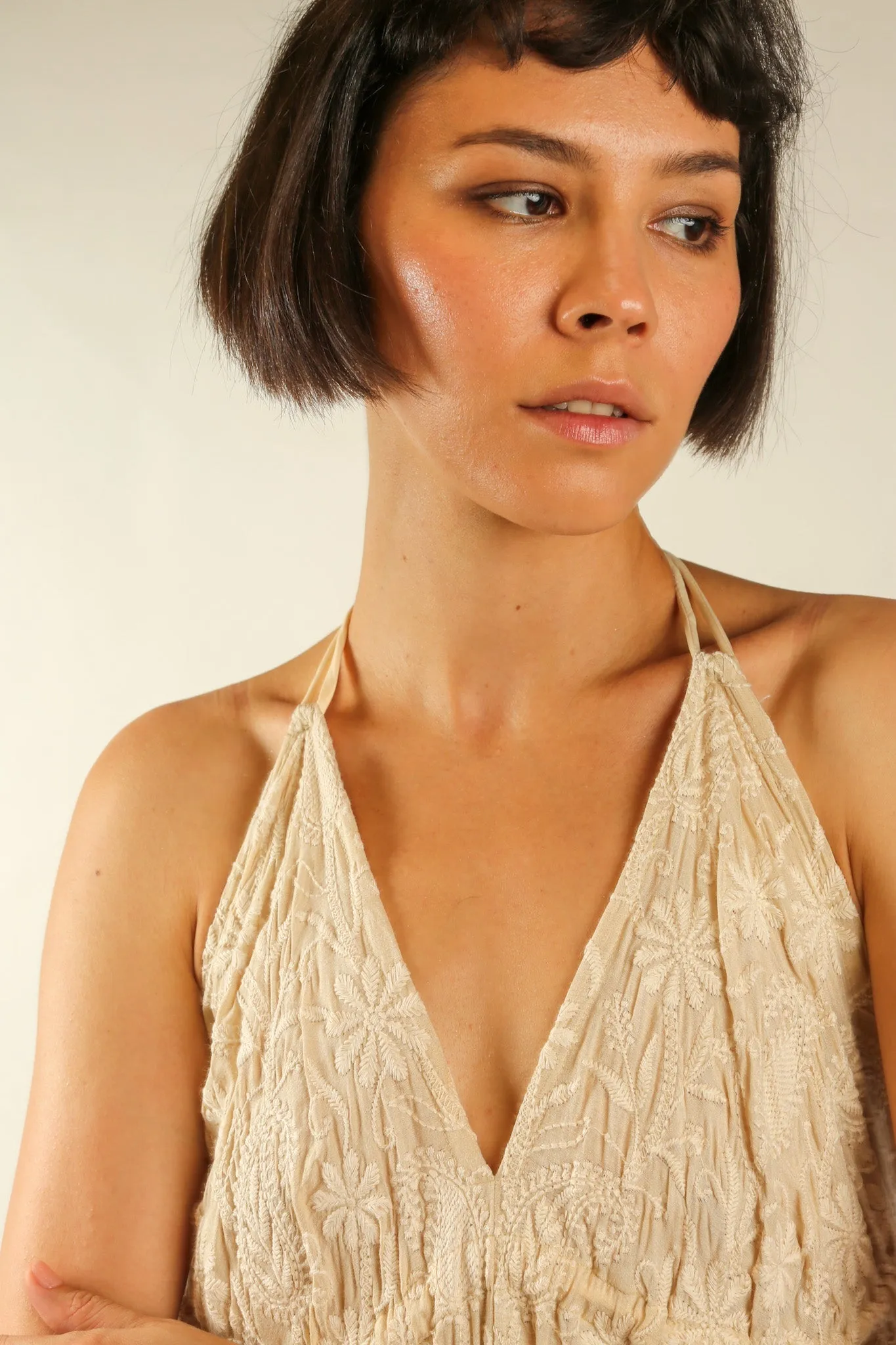 SILK EMBROIDERED DRESS HANNAH