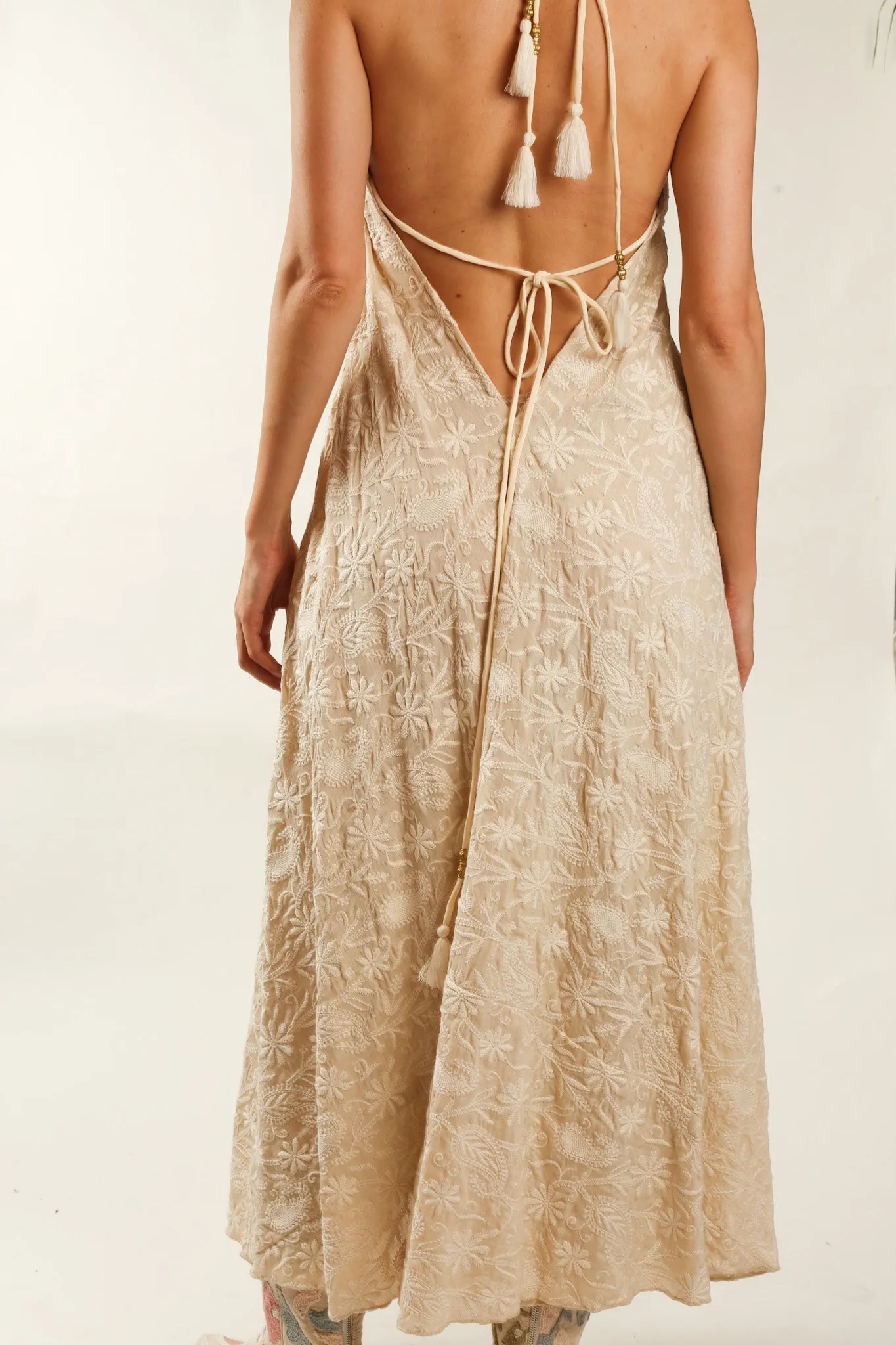 SILK EMBROIDERED DRESS HANNAH