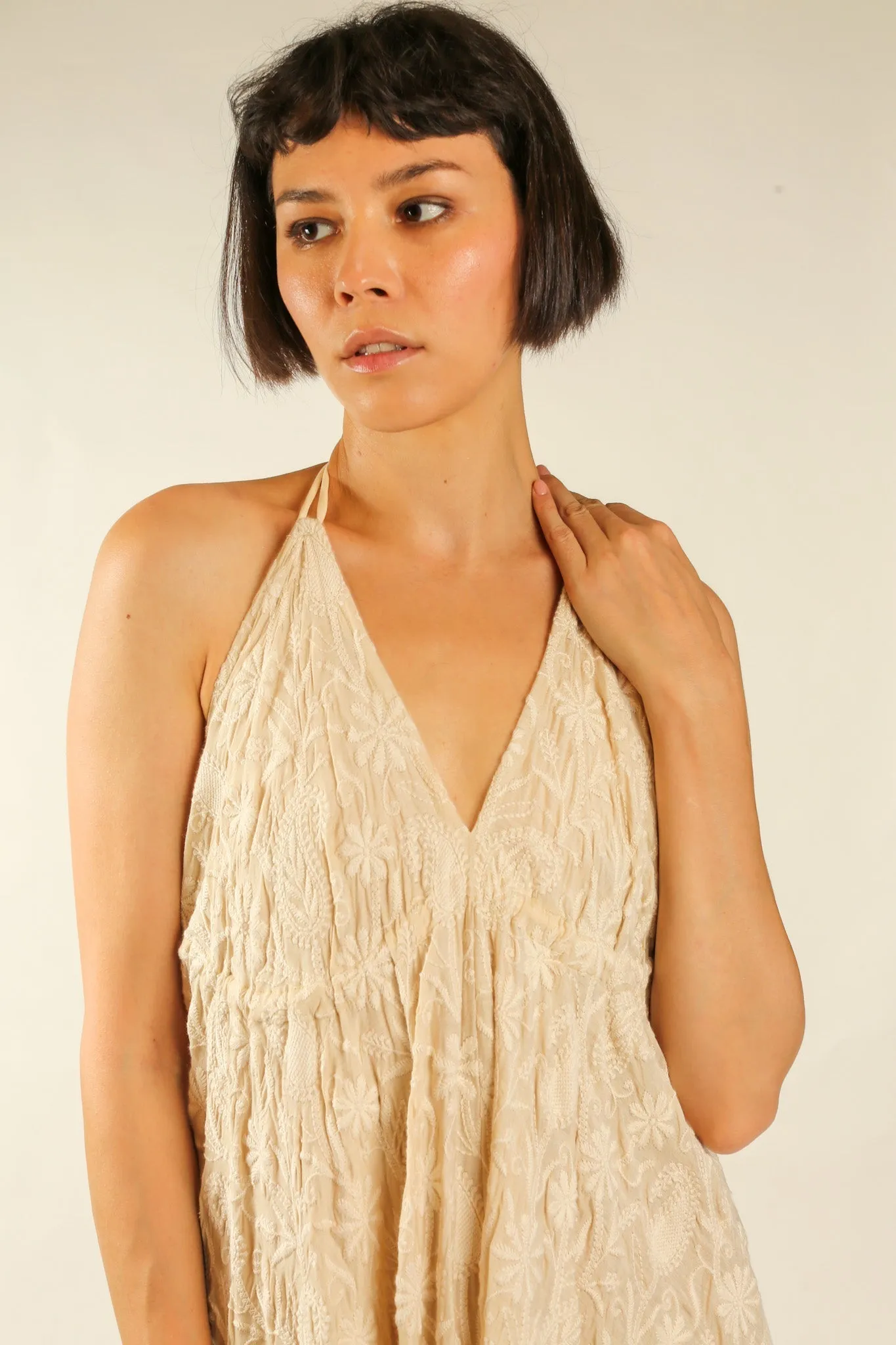 SILK EMBROIDERED DRESS HANNAH