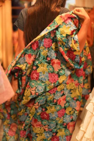 SILK EMBROIDERED KIMONO HANSU