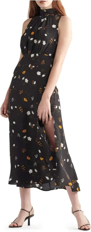 Silk Floral Maxi Dress