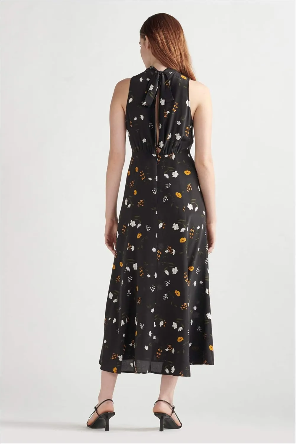 Silk Floral Maxi Dress