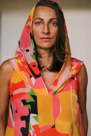 SILK HOODIE DRESS DILLA