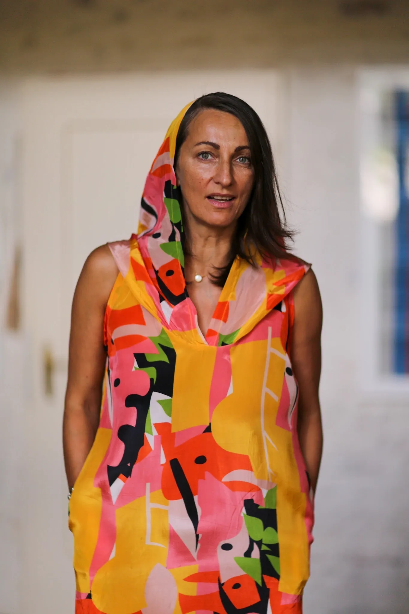 SILK HOODIE DRESS DILLA