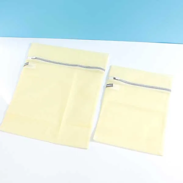 Simple contrast color series laundry bags set (Yellow)(2 PCS)