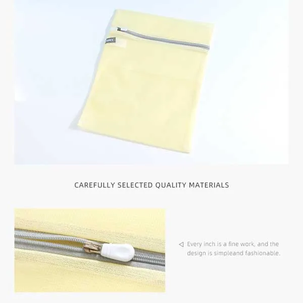 Simple contrast color series laundry bags set (Yellow)(2 PCS)