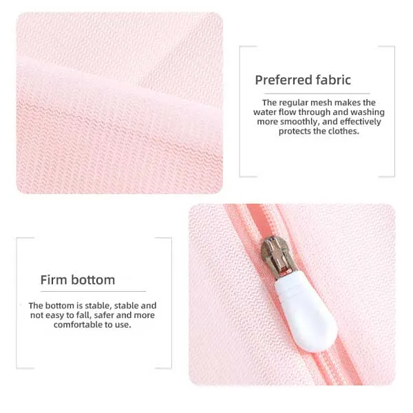 Simple large laundry bag (Pink)