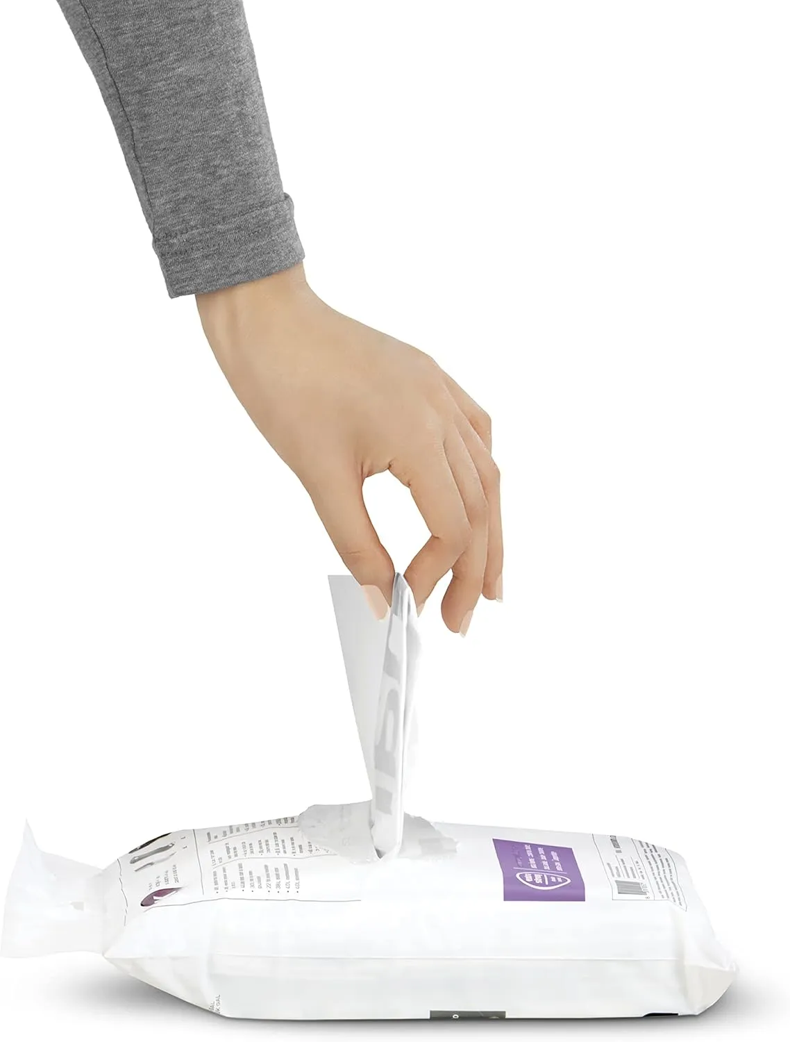 simplehuman code D Custom Fit Drawstring Trash Bags in Dispenser Packs, 20 Count, 20L / 5.2 Gallon, White