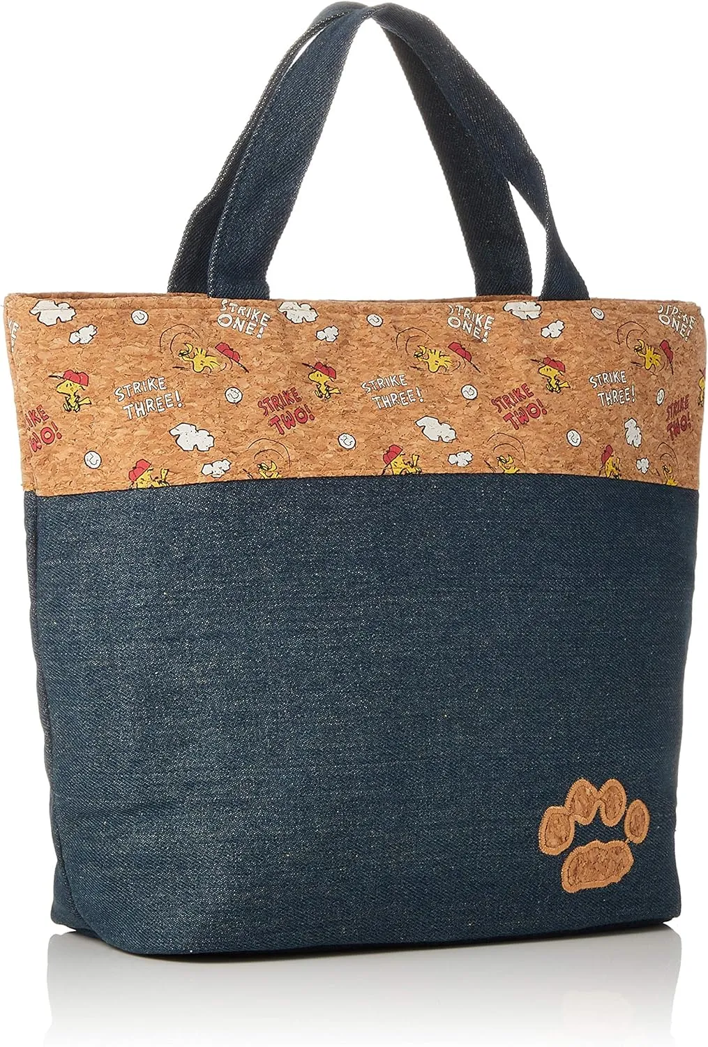 Skater KBCO2 Cork x Denim Insulated Bag, M, Snoopy Peanuts