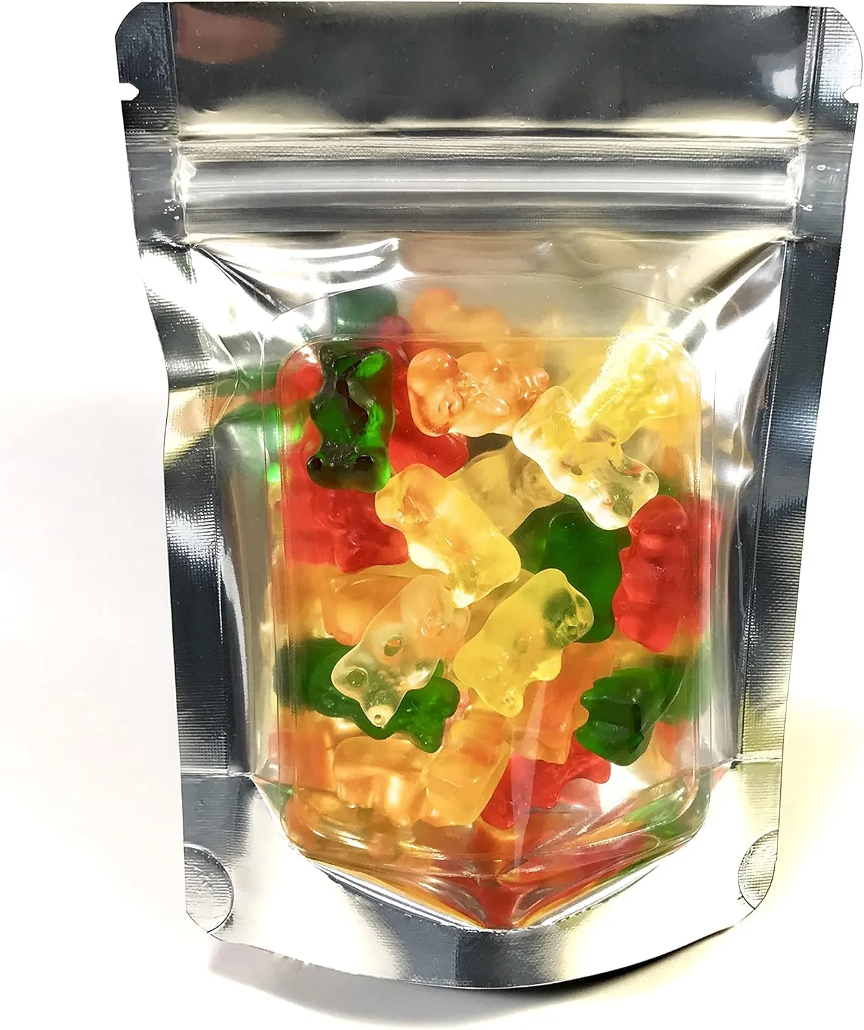 Smell Proof Odor Free Mylar TRAYBAGS (50 pack) 4inch x 5.5inch Foil Stand Up Pouch, Strong Reusable Zip Seal, 4 Mil Thick. Snack, Travel & Display. Food Grade Storage Bags