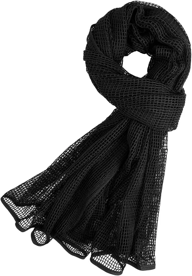 Sniper Veil,Camo Mesh Net Tactical Scarf for Hunting Shooting Wild Photography Military Outdoor Activities