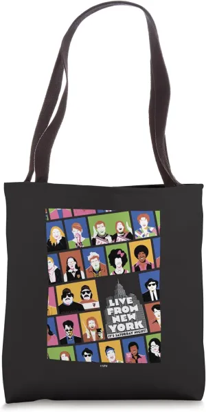 SNL 50 Iconic Characters Pop Art Tote Bag