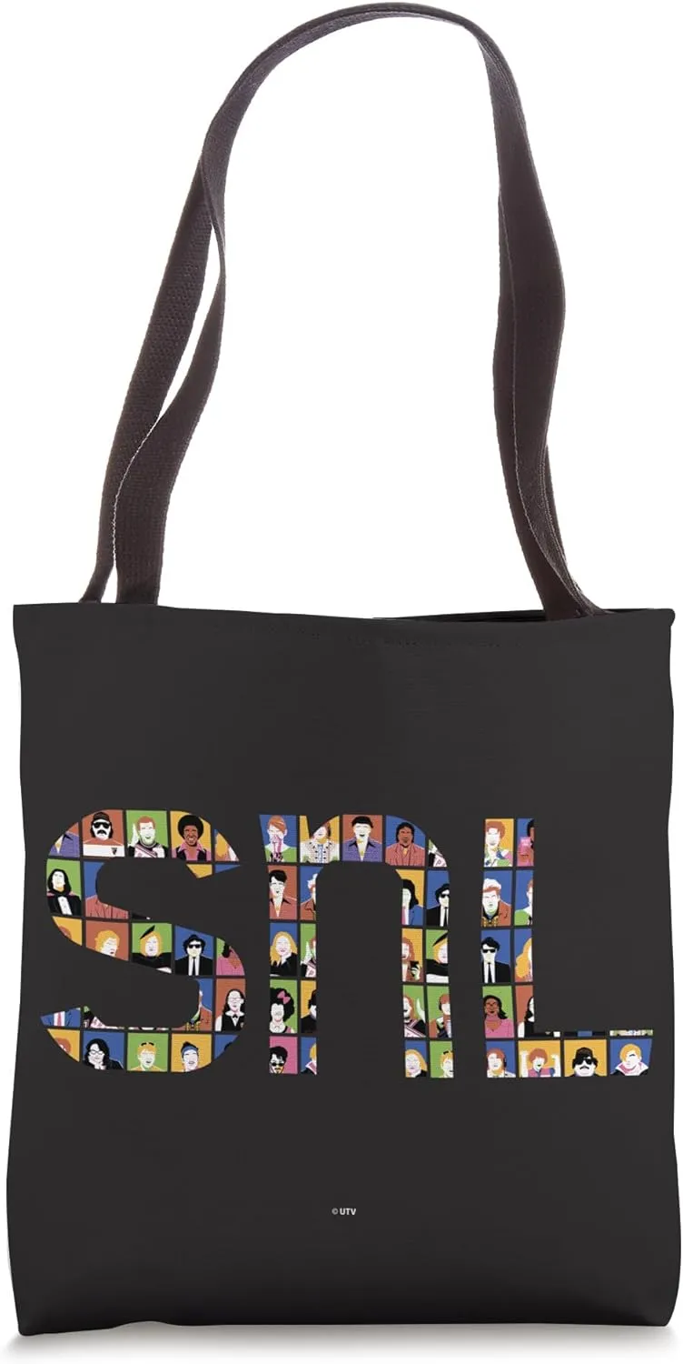 SNL Logo Character Collage Tote Bag