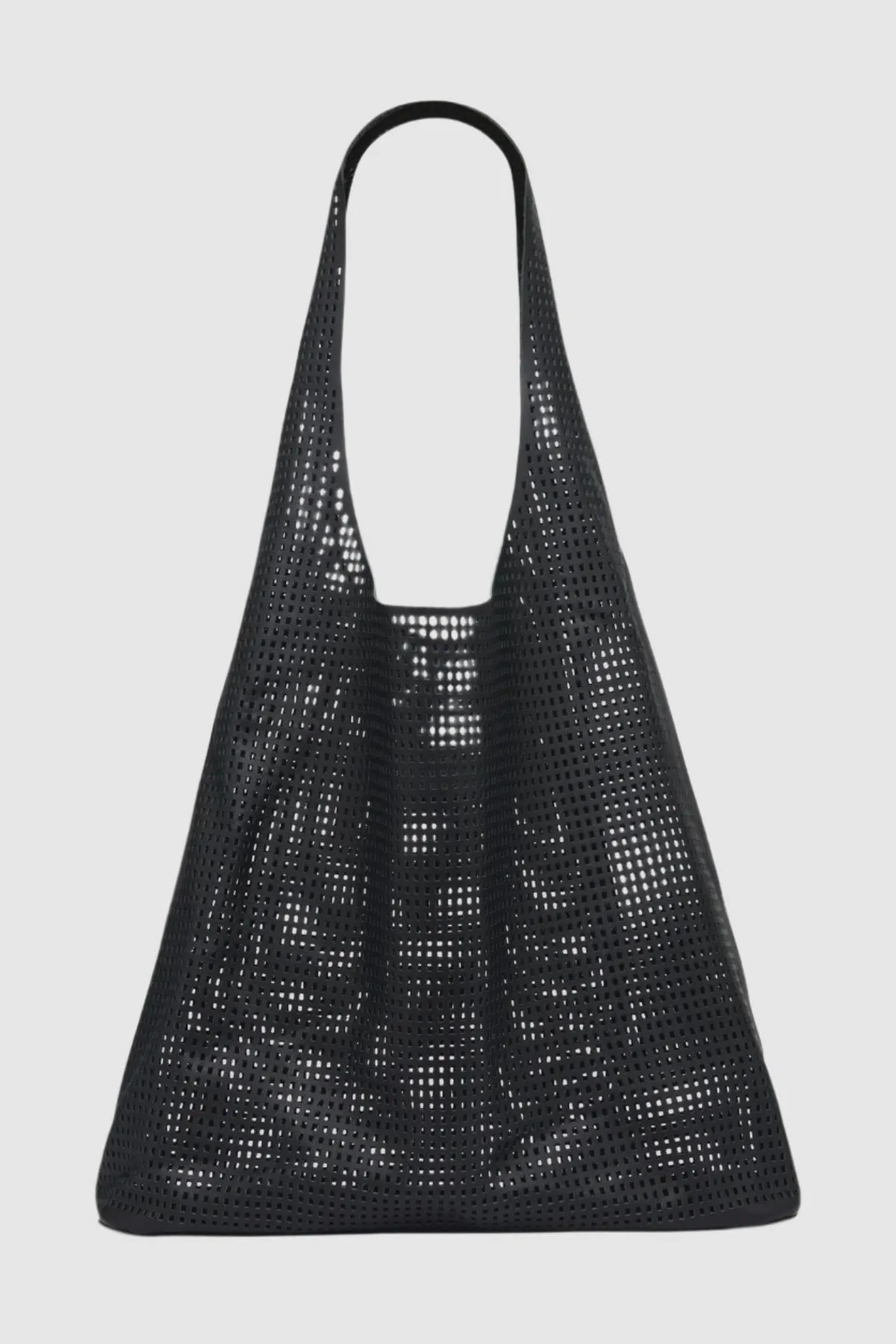 St Agni Perforated Soft Tote in Black