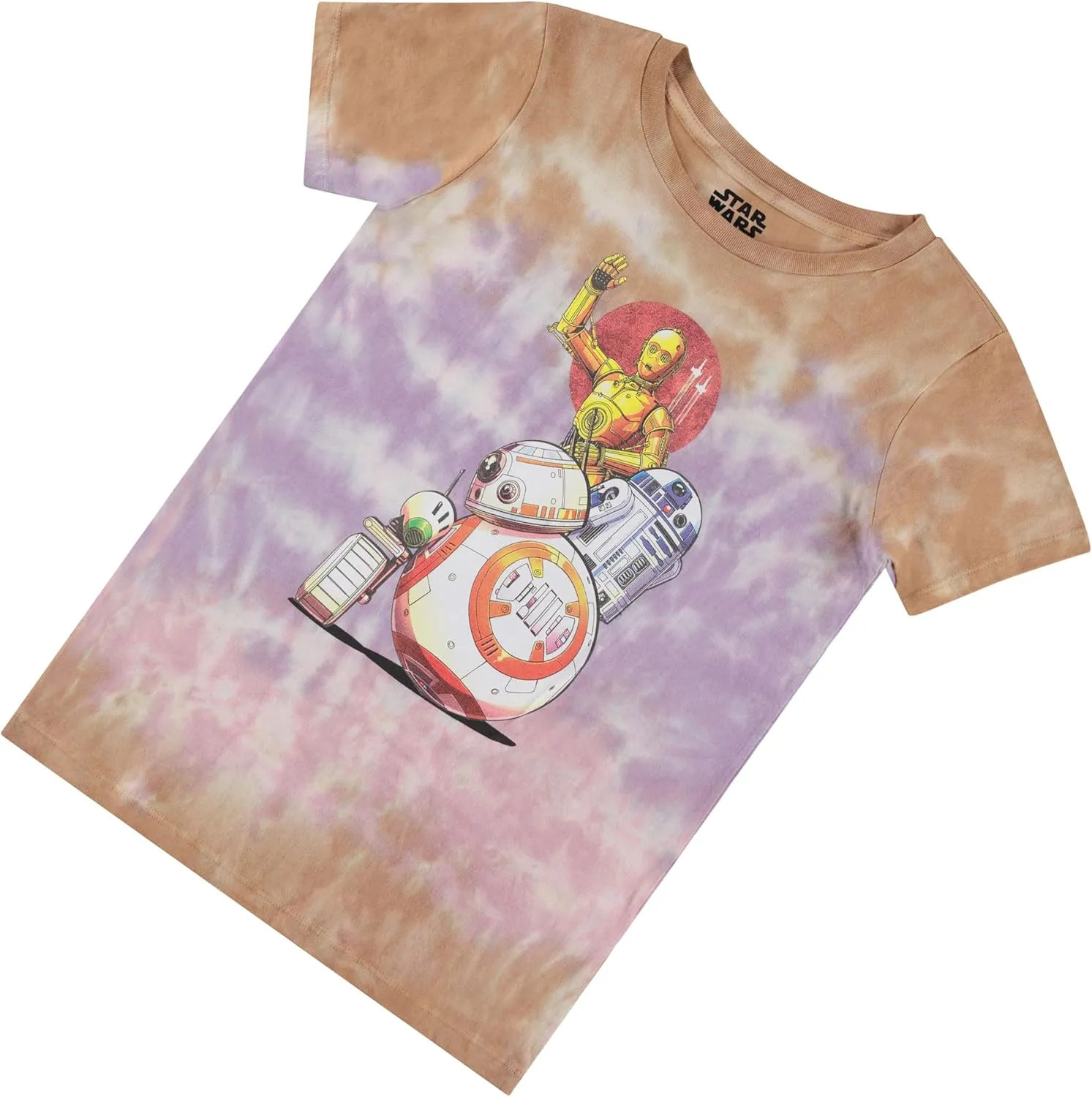 Star Wars Girls' Tie Dye T-Shirt - Tween Big Girl Short Sleeve Tee