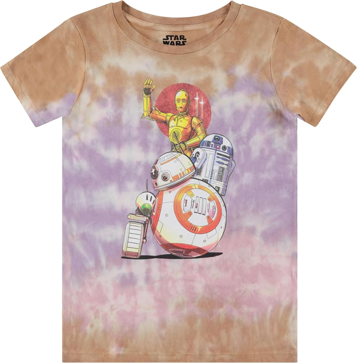 Star Wars Girls' Tie Dye T-Shirt - Tween Big Girl Short Sleeve Tee
