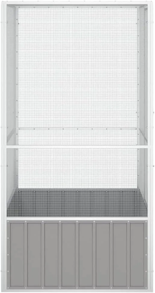 Steel Bird Cage, Large Flight King Bird Cage for Cockatiels African Grey Quaker Amazon Sun Parakeets Green Cheek Conures Pigeons Parrot Bird Cage Birdcage, Gray 43.7"x42.1"x83.3" -AA