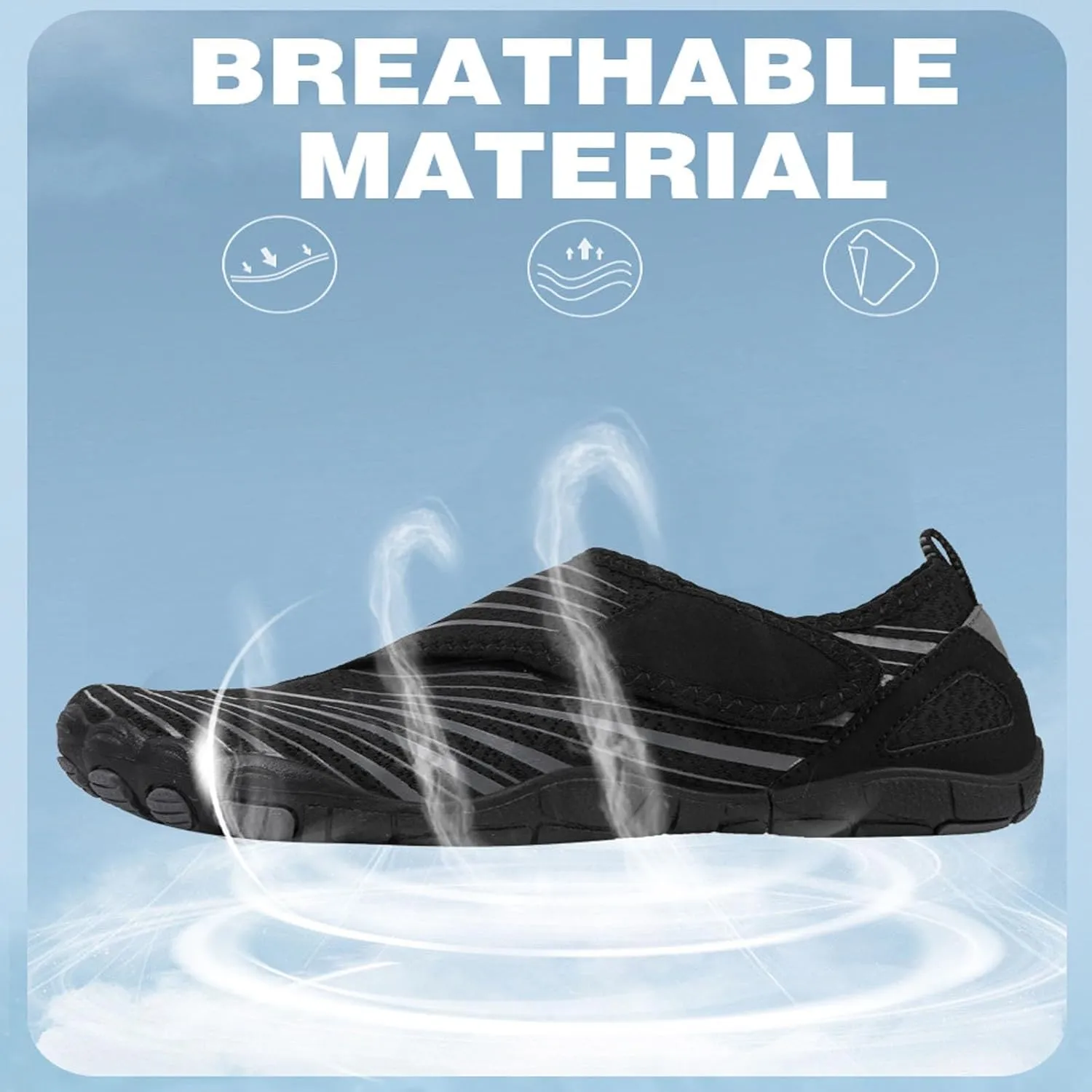 StoneLiquid Hike Barefoot Shoes for Women Men Waterproof Trail Running Healthy & Non-Slip Barefoot Footwear
