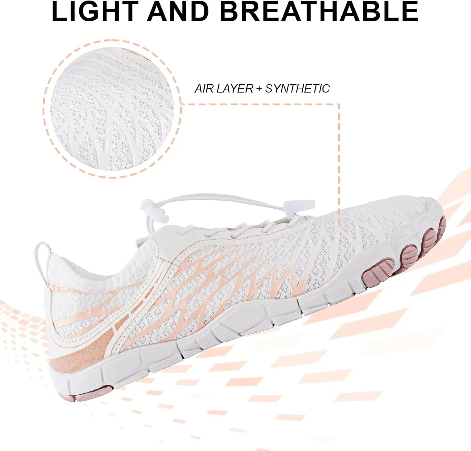StoneLiquid Hike Barefoot Shoes for Women Men Waterproof Trail Running Healthy & Non-Slip Barefoot Footwear