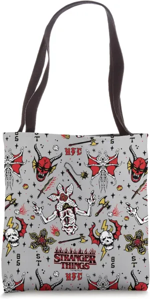 Stranger Things 4 Upside Down Beasties Collage Tote Bag