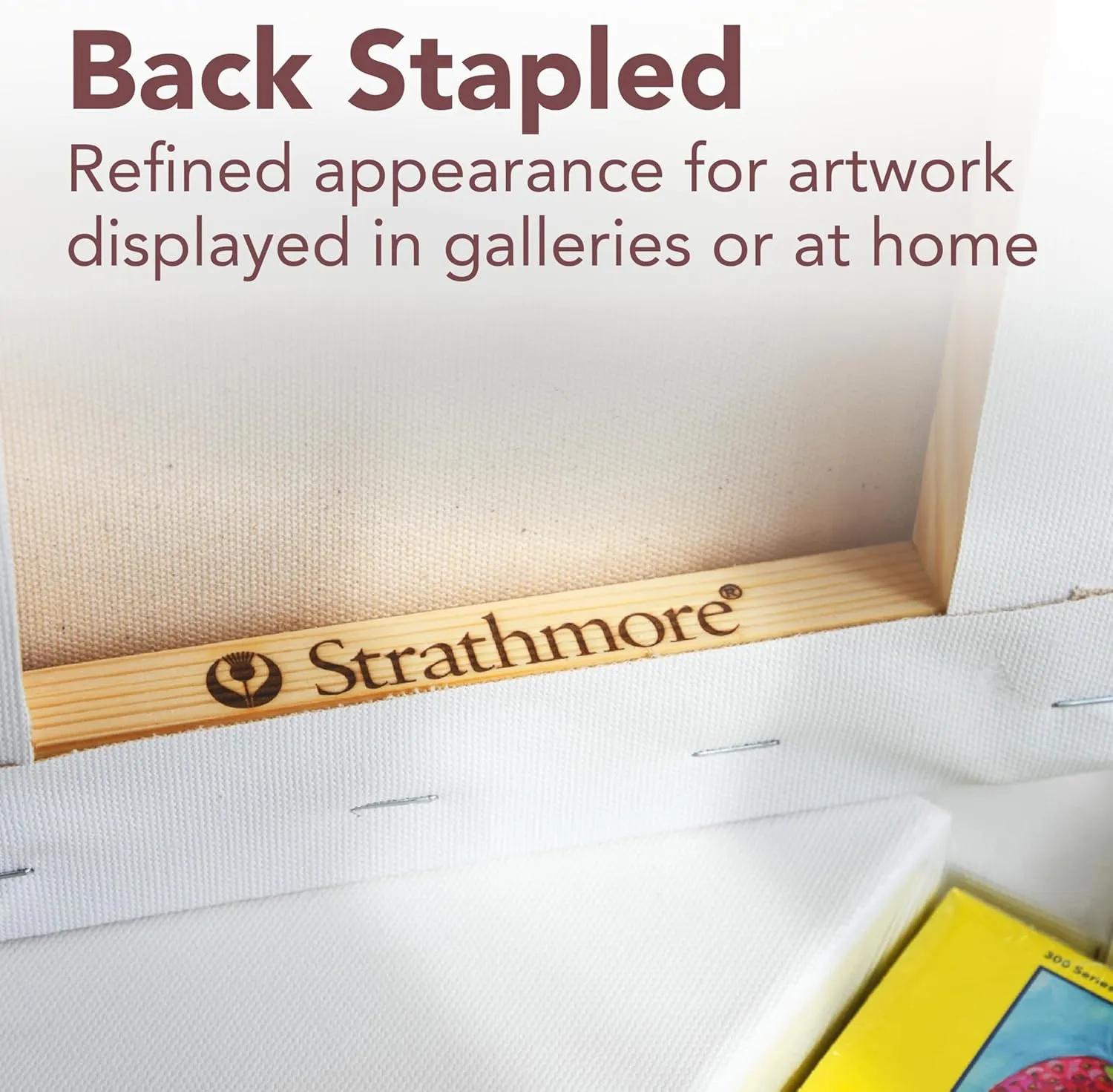 Strathmore 300 Series Gallery Stretched Canvas Pack, 8x10 inch, 3 Pack, Art Canvas for Students Professionals