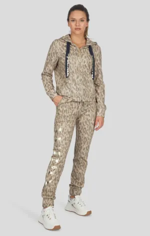 Sweat Hoodie Leopard Print