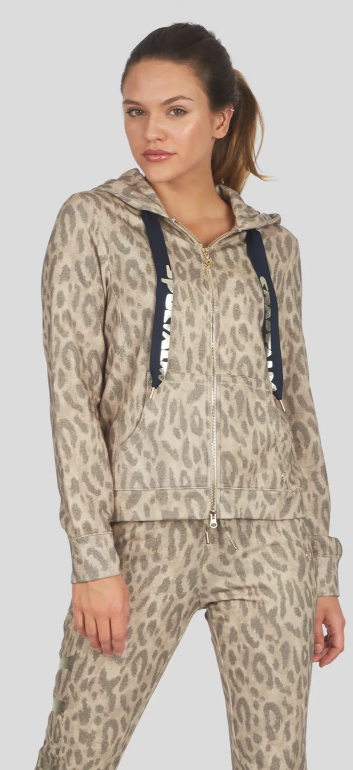 Sweat Hoodie Leopard Print