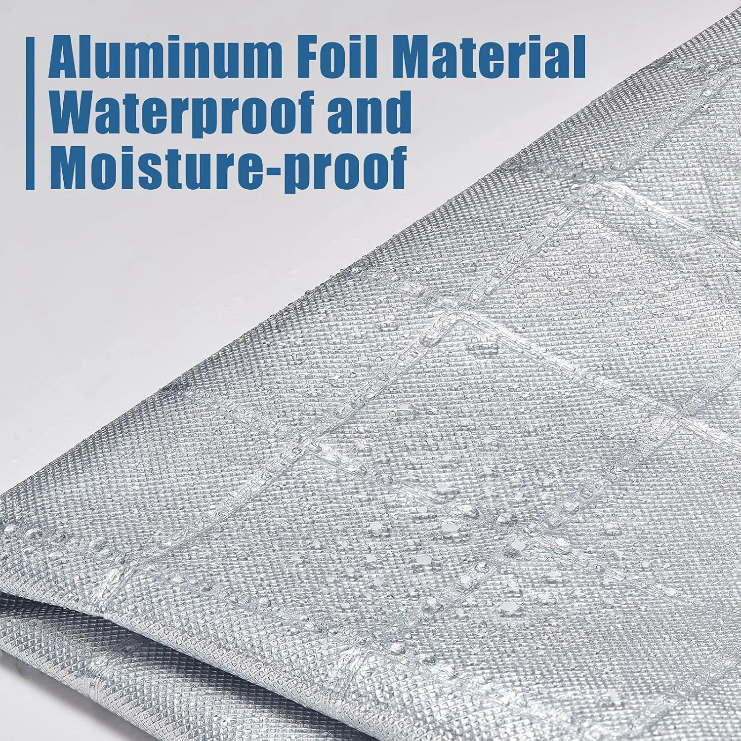 SYERAL RV Tire Covers Set of 4, Waterproof Anti-UV Snow Sun Rain Wheel Tire Protectors Covers for Trailer,Camper,RV,Truck,SUV,27-29inch(M) Silver Aluminum Film