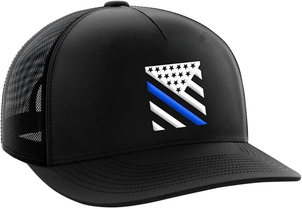 Tactical Pro Supply Trucker Hat - American Flag Hat for Men & Women | Patriotic USA Embossed PVC Flag Trucker Snapback Hats