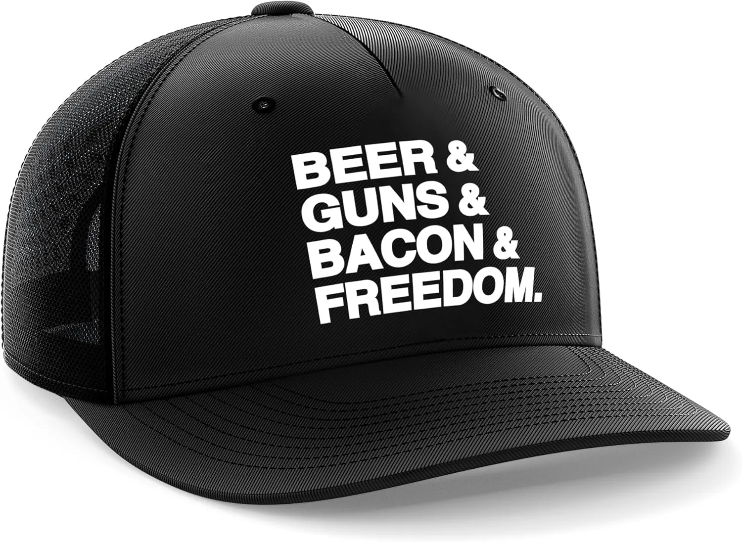 Tactical Pro Supply Trucker Hat - American Flag Hat for Men & Women | Patriotic USA Embossed PVC Flag Trucker Snapback Hats