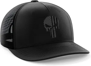 Tactical Pro Supply USA American Flag Snapback Hat for Men and Women | Embossed Logo Patriotic Mens Trucker Hats, Baseball Hat - One Size