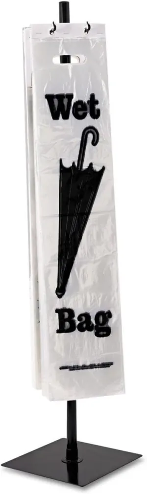 Tatco Wet Umbrella Bag Stand, Powder Coated Steel, 10w X 10d X 40h, Black