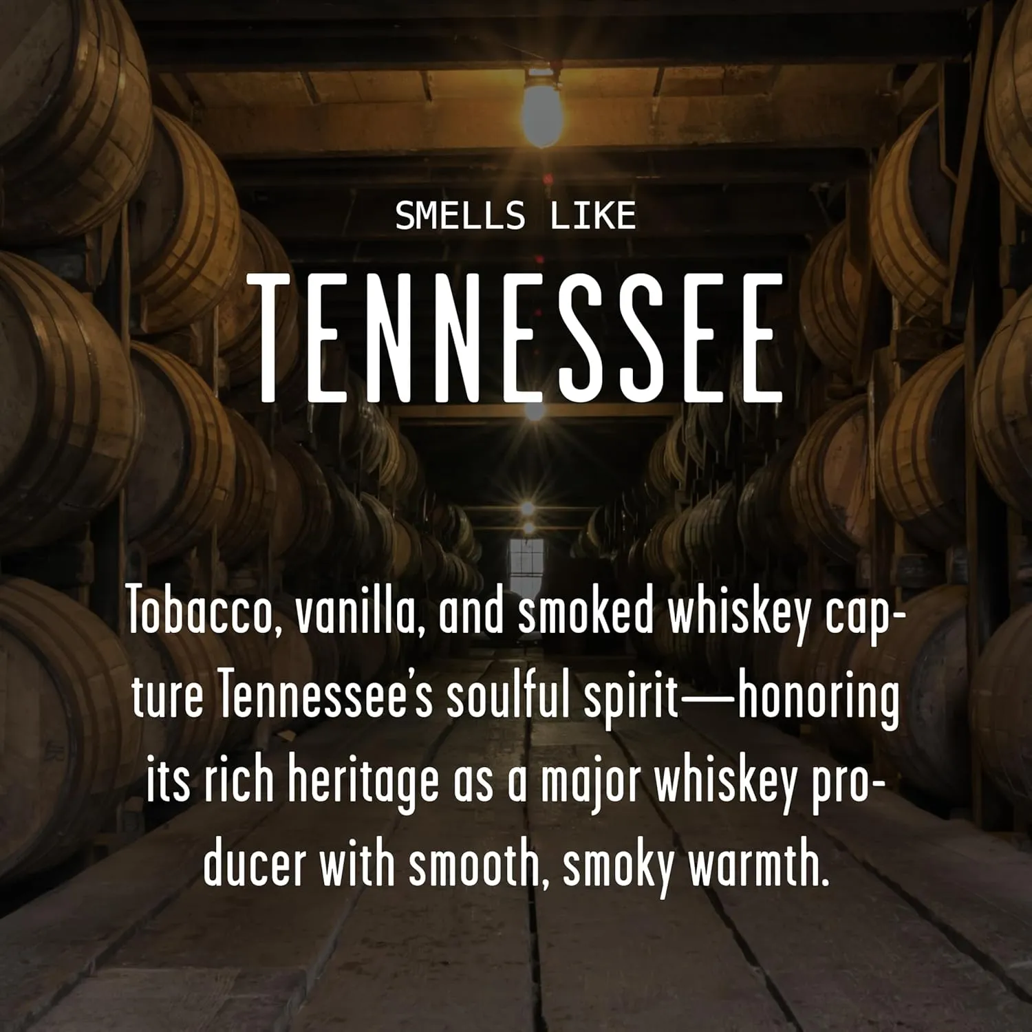 Tennessee Gifts, Tennessee Decor for Home - 'There's No Place Like Tennessee Candle, w/Vanilla & Smoked Whiskey I Tennessee Souvenirs I Tennessee State Gifts I 9oz Jar, 50Hr Burn, USA Made
