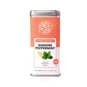 The Coffee Bean & Tea Leaf, Tea, Ginseng Peppermint, Whole Leaf Tea Bags, 20ct