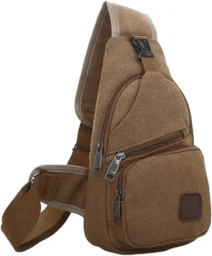 Thickened Outdoor Canvas Crossbody Bags for Women, New Multipurpose Portable Shoulder Bag Chest Bag for Travel Hiking