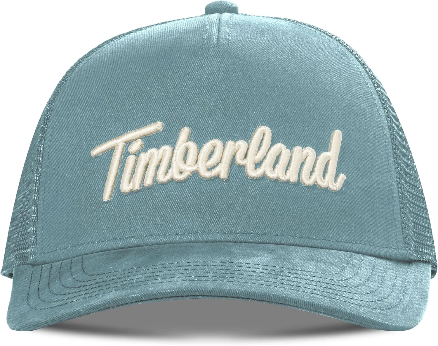 Timberland Trucker Hat for Men - Durable Cotton Twill, Adjustable Snapback Cap, Breathable Mesh Back
