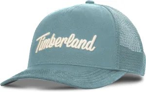 Timberland Trucker Hat for Men - Durable Cotton Twill, Adjustable Snapback Cap, Breathable Mesh Back