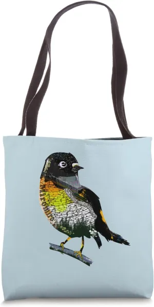Tomtit Miromiro New Zealand Bird Tote Bag